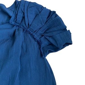 MARNI Ruffled Navy Dress